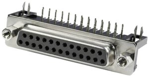Listwa żeńska D-Sub Connfly DS1037-25FNAKT74-0CC, rzędy: 2, styki: 25, 1 szt.