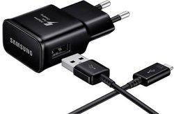 Samsung  FastChargeŁadowarka zzłącze męskie USB-C Ładowarka do telefonu komórkowego Samsung FastCharge-BK