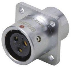 Złącze okrągłe żeńskie push-pull Weipu SF1213/S4, 4 pin, 200 V/AC, IP67, do lutowania