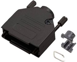 Obudowa złącza D-SUB encitech DTCK37-BK-K 6560-0815-04, odlew cynkowy, 180 °, 1 szt.