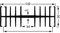 Radiator Fischer Elektronik SK 148 100 SA 1.1 K/W