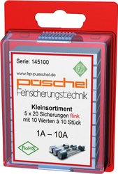 Bezpiecznik Püschel Feinsicherungen SORTI01FB SORTI01FB, 5 mm x 20 mm , 100 szt.