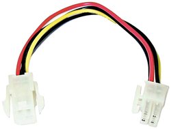 Przedłużacz LINDY 33130 [1x złącze męskie zasilające ATX 4-pin - 1x złącze żeńskie zasilające ATX 4-pin] 0.30 m