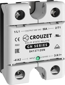 Przekaźnik SSR Crouzet TC-GSR-1-25DD 50 A 660 V/AC Przełączanie w punkcie zero 1 szt.