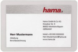 Hama Folia do laminowania 95 x 60 mm, Wizytówki 80 micron 100 szt.