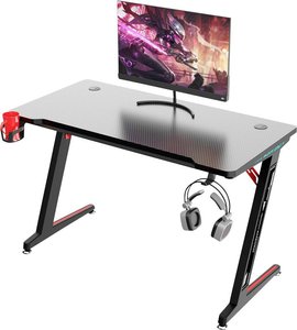 Biurko gamingowe 120cm BALDER czarne podświetlane Stół dla graczy Berserker Gaming BALDER