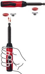 2-dwukomponentowy uchwyt z tworzywa sztucznego wraz z wymienną płytką dociskającą (TG / GZ / GMZ, wysięg 120 mm) Bessey 3101186