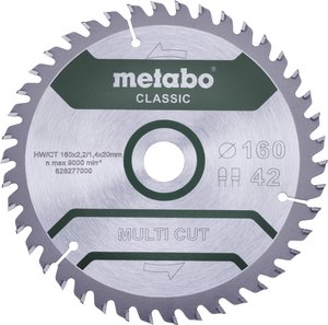 Tarcza tnąca Metabo MULTI CUT CLASSIC 160 x 20 x 1.4 mm 1 szt.