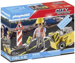 Pracownik budowlany z obcinaczem krawędzi Playmobil 71185 1 szt.