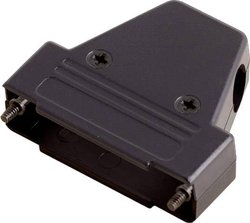 Obudowa złącza D-SUB encitech TRI-P-37-K 6550-0101-04, tworzywo sztuczne, 180 °, 45 °, 45 °, 1 szt.