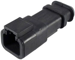 Obudowa złącza pin męskiego na kabel TE Connectivity DTP04-2P-EE01, piny: 2, 1 szt.