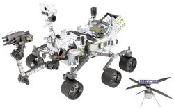 Zestaw konstrukcyjny Metal Earth Mars Rover Perseverance & Ingenuity Helicopter