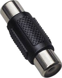 Łącznik żeński cinch/cinch BKL Electronic 1102001, czarny