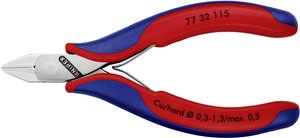 Szczypce boczne Knipex 77 32 115, 115 mm, 62 HRC, dla elektroników i mechaników