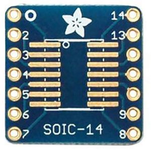 Płytka SMT-Breakout do SOIC 16-14 lub TSSOP-14 - 6 sztuk! Płyta Adafruit 1210 Płytka prototypowa 6 szt.