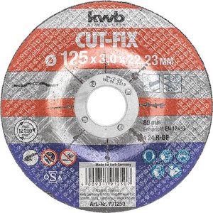 Tarcze tnące CUT-FIX®, do obróbki metali, ø 125 mm Tarcza tnąca prosta kwb  791250  1 szt.