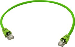 Kabel LAN Telegärtner L00000A0149, 1 szt., RJ45, CAT 6, S/FTP, 1.00 m, żółty, zielony