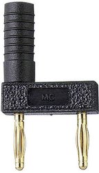 Złączka bananowa Stäubli KS2-12L/1SA/A 63.9848-21 Średnica pinu: 2 mm Rozstaw kołków: 12 mm czarny 1 szt.
