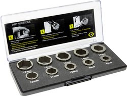 Zestaw ściągaczy do uszkodzonych śrub i nakrętek C.K T4360 T4360