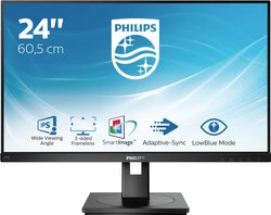 Philips 242S1AE Monitor  EEK E (A - G) 61 cm (24 cal) 1920 x 1080 px 16:9 4 ms gniazdo słuchawkowe, Audio-Line-in LCD (IPS)