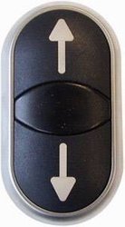 Przycisk podwójny Eaton M22S-DDL-S-X7/X7 pierścień przedni z tworzywa sztucznego    1 szt.