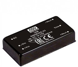 Przetwornica napięcia DC/DC, seria RSDW20 DIP/DIL 2''x1' Case sygnałów wyjściowych: Moc wyjściowa 4:1: 20W Railway Przetwornica DC/DC Mean Well RSDW20G-05 RSDW20G-05, 20 W, 4 A, 1 szt.