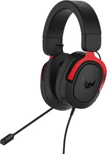 Zestaw słuchawkowy Over Ear Asus TUF H3 90YH02AR-B1UA00 7.1 Surround czarny, czerwony