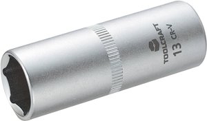 Końcówka klucza nasadowego 6,3 mm (1/4'') TOOLCRAFT 816172 Rozwartość klucza 13 mm