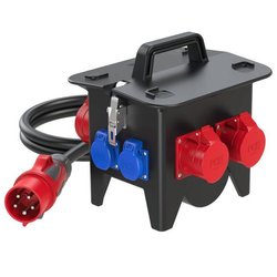 Przenośna gumowa rozdzielnica, model Ried BV32A Tablica rozdzielcza PCE 9473080, 400V, 32A