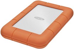 LaCie Rugged Mini 5 TB  Zewnętrzny dysk twardy 6,35 cm (2,5'') USB 3.2 Gen 1 (USB 3.0) srebrny, pomarańczowy STJJ5000400