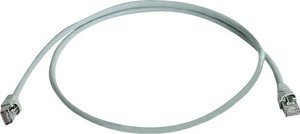 Kabel LAN Telegärtner L00000A0230, 1 szt., RJ45, CAT 6a, S/FTP, 0.25 m, szary