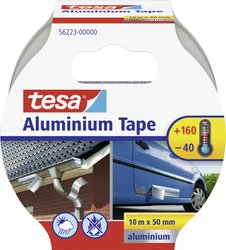 taśma aluminiowa / taśma naprawcza tesa® - do ochrony, zakrywania i izolacji powierzchni metalowych Taśma aluminiowa tesa  56223-00000-11  (D x S) 10 m x 50 mm 10 m 1 szt.