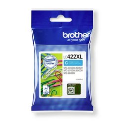 Oryginalny wkład atramentowy Brother LC-422XLC błękitny na 1500 stron Brother atrament LC-422XLC tusz oryginalny Cyjan LC422XLC