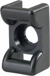 Gniazdo montażowe do opasek kablowych HellermannTyton KR6G5-W-BK-C1 151-24660 1 szt.