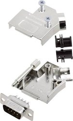 Zestaw listew męskich D-Sub encitech D45ZK09-DBP-K 6355-0003-01, rzędy: 2, styki: 9, 45 °, 1 zest.