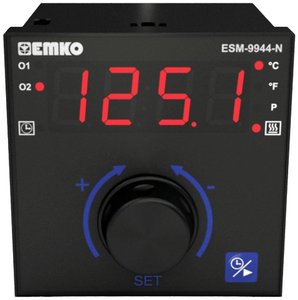Termostat Emko ESM-9944-N Pt100 -200 do +1700 °C Przekaźnik 5 A (D x S x W) 100 x 96 x 96 mm