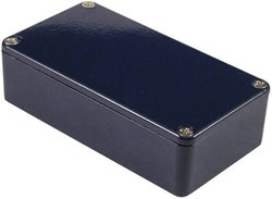 Obudowa uniwersalna Hammond Electronics, aluminium, niebieski, (D x S x W) 111.5 x 59.5 x 31 mm, 1 szt.