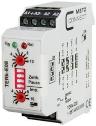 Przekaźnik czasowy Metz Connect TERk-E08 11067441203030, 250 V/AC, 6 A, 1 szt.