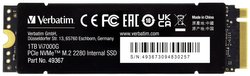 Dysk wewnętrzny SSD NVMe/PCIe M.2 1 TB Verbatim Vi7000 PCIe 4.0 x4 Produkt nowy