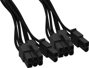 Kabel BeQuiet BC071 [2x złącze męskie ATX 8-pin (6+2) - 1x złącze męskie 12 pin] 0.60 m