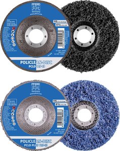 Włóknina czyszcząca POLICLEAN PLUS PCLD Ø 125 x 13 m otwór Ø 22,3 mm do czyszczenia zgrubnego 44698004 1 szt.