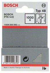 Gwóźdź typ 48, 1,8 x 1,45 x 14 mm Bosch Accessories 1609200393, N/A, 1000 szt.