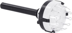 Przełącznik obrotowy TRU COMPONENTS TC-DS3X4L, 0.35 A, Pozycje przełączenia 4, 4 x 30 °, 1 szt.