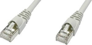 Kabel LAN Telegärtner L00000D0026, 1 szt., RJ45, CAT 5e, F/UTP, 1.00 m, szary