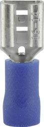 Konektor żeński, częściowa izolacja PCW, tuleja, 6.8x0.8 mm, 1.5-2.5 mm2, niebieski