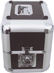 Skrzynia na płyty gramofonowe, aluminiowa