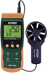 Anemometr Extech SDL310, 0.4 do 25 m/s, -100 do 1300 °C