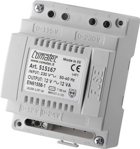 Zasilacz na szynę DIN Comatec TRAFO 12VA 12V TBD2/012.12/F5  12 V/AC 1 A 12 W