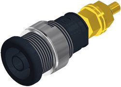 Gniazdo bezpieczeństwa SKS Hirschmann SEB 2600-G, izolowane, O 4 mm, 16 A, czarne