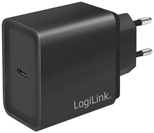 LogiLink  Ładowarka USB 18 W dom, gniazdo Maksymalne natężenie wyjściowe 3000 mA Ilość wyjść: 1 x złącze żeńskie USB-C (Power Delivery)